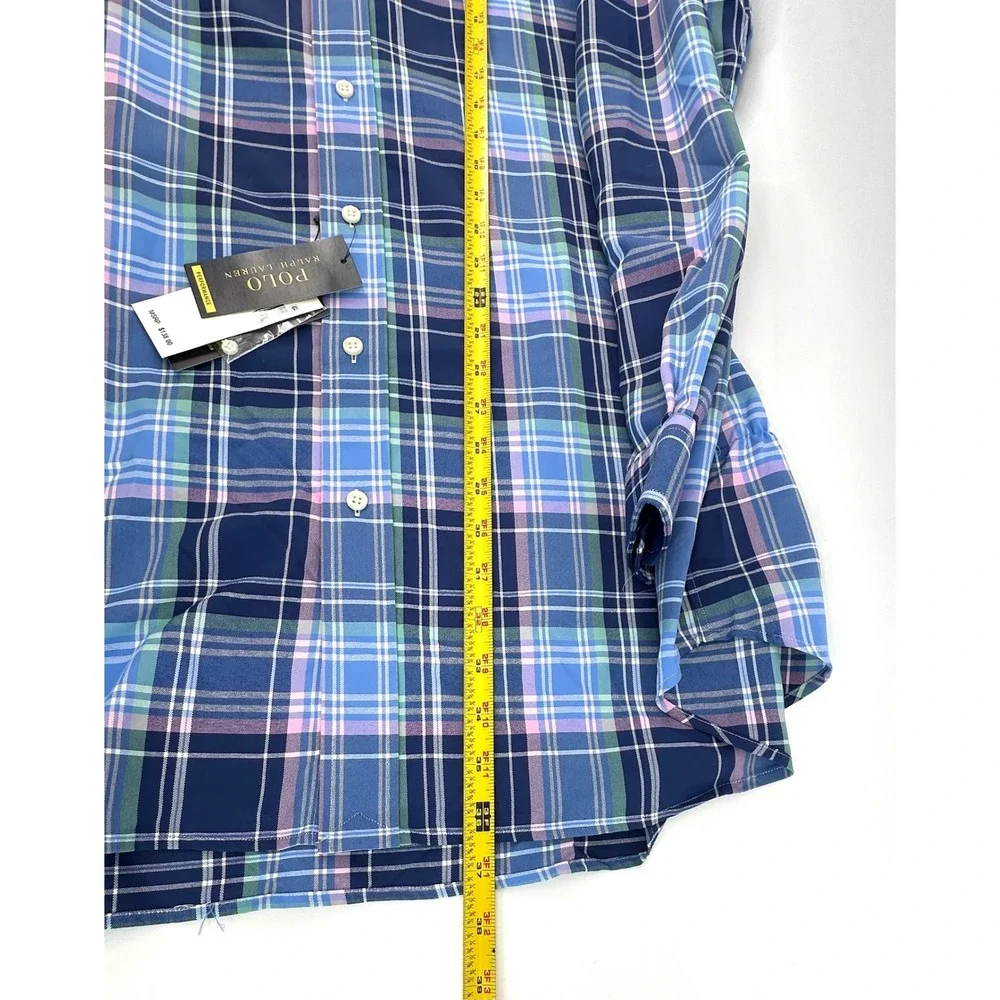 NWT‎ Polo Ralph Lauren Performance Plaid Shirt Mens 2XLT Wicking